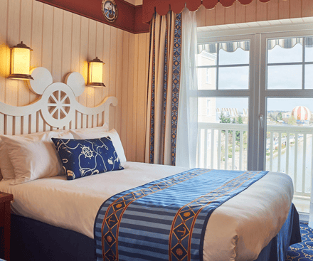 Room at the Newport Bay Club Hotel at Disneyland Paris