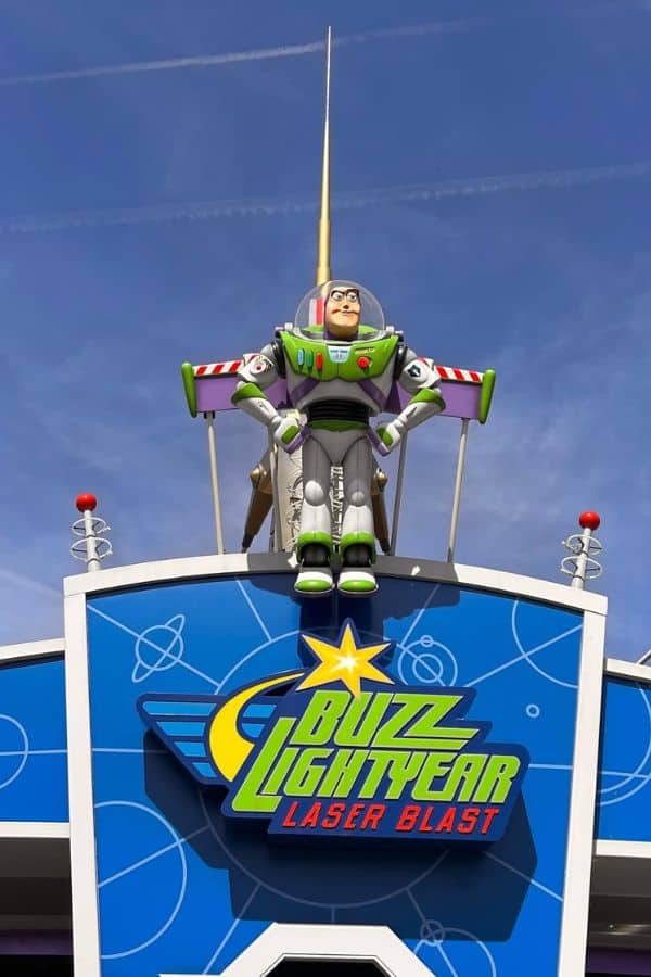 Buzz Lightyear Ride - one of the best family rides at Disneyland Paris