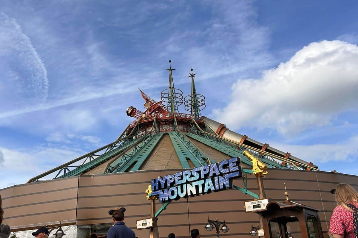 Hyperspace Mountain Roller Coaster at Disneyland Paris