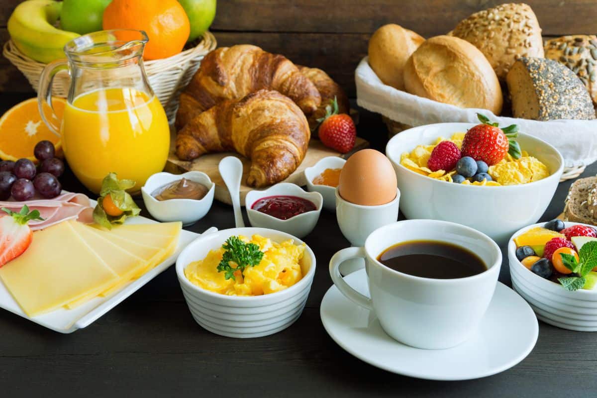 A Hotel Buffet Breakfast with plenty to choose from
